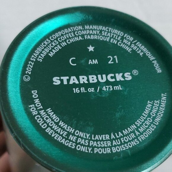 Starbucks Spring 2022 Cactus Stainless Steel Travel Tumbler Cup Grande 16 Fl Oz - Picture 10 of 14